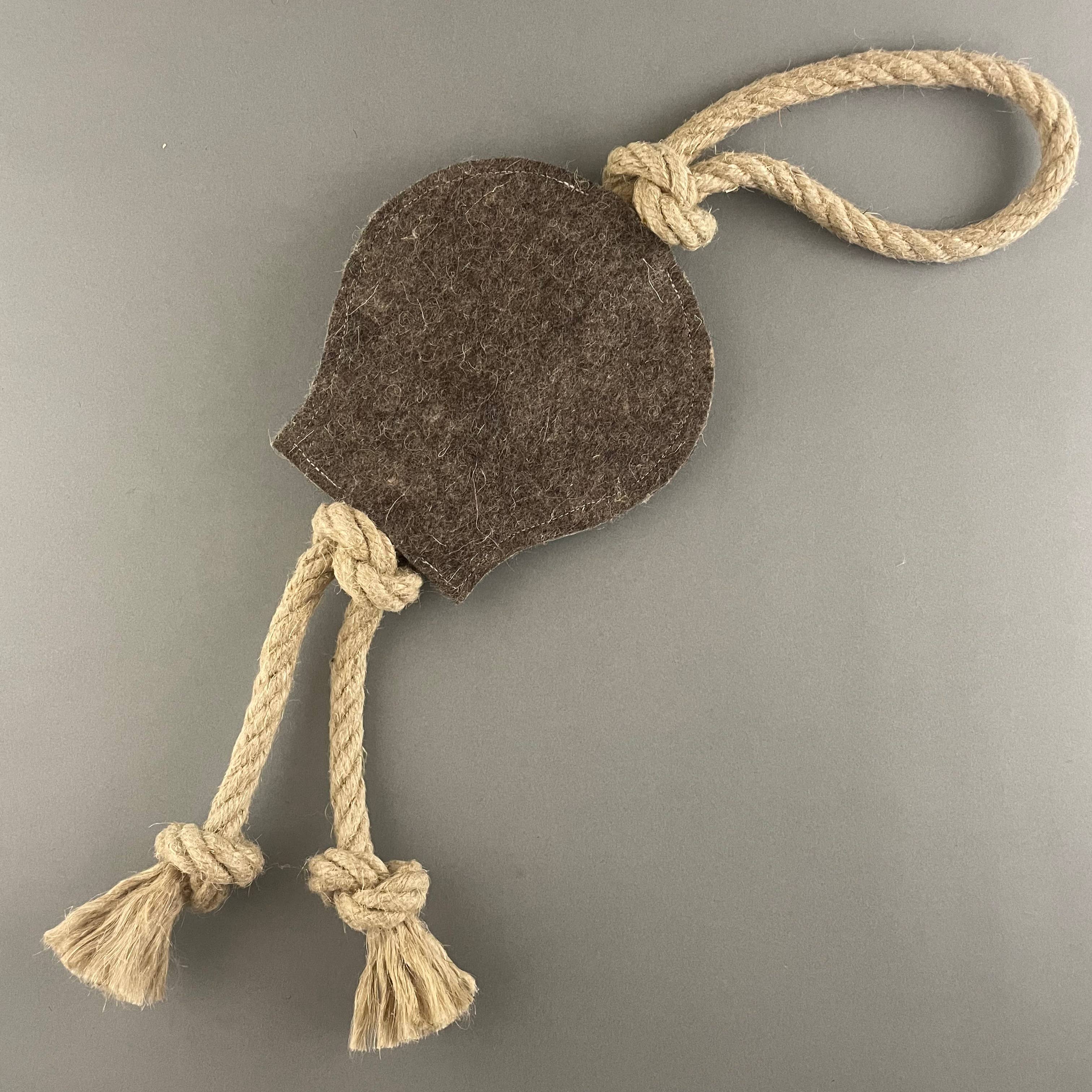Pawsome Pet Toys – Zerrspielzeug aus natürlichem Wollfilz und Hanf