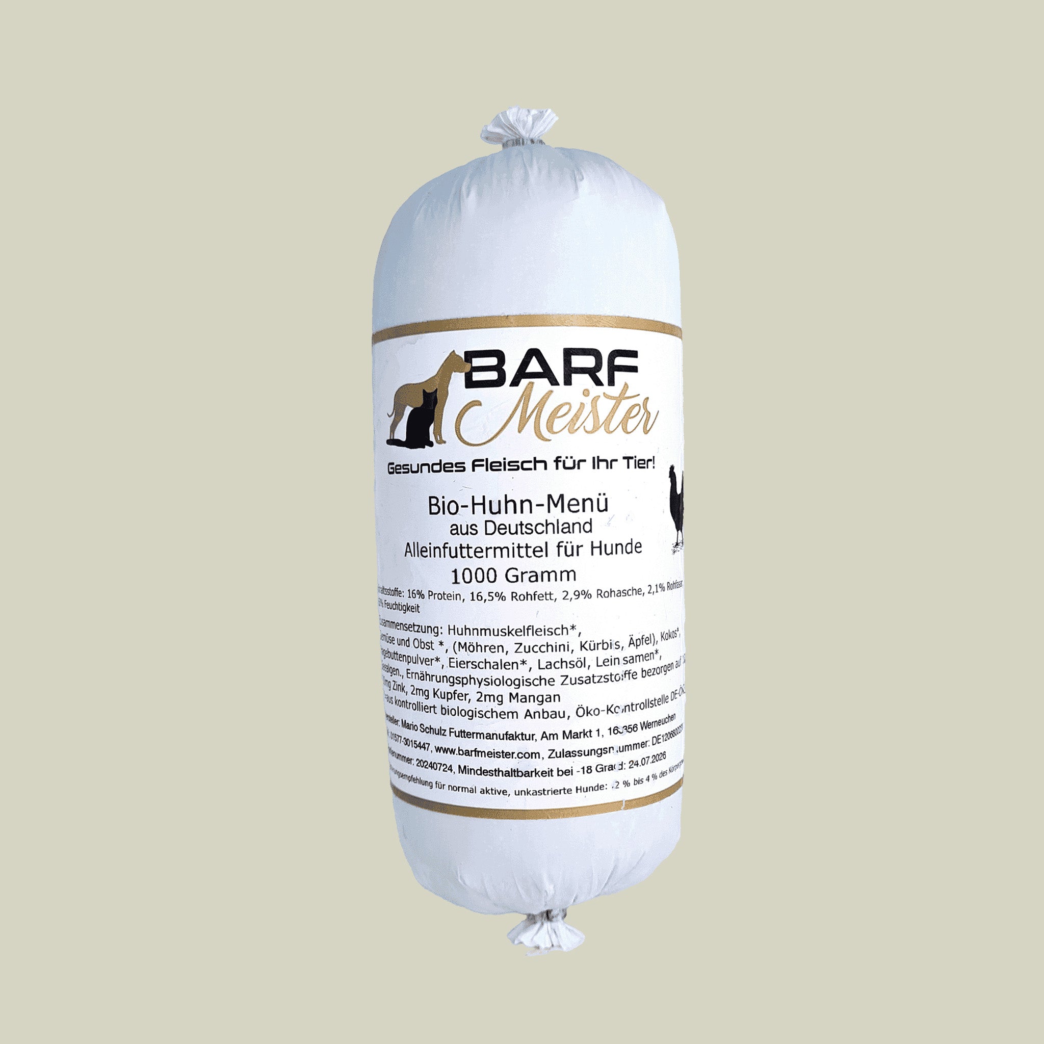 Barfmeister – BIO Barf Huhn Komplettmenü
