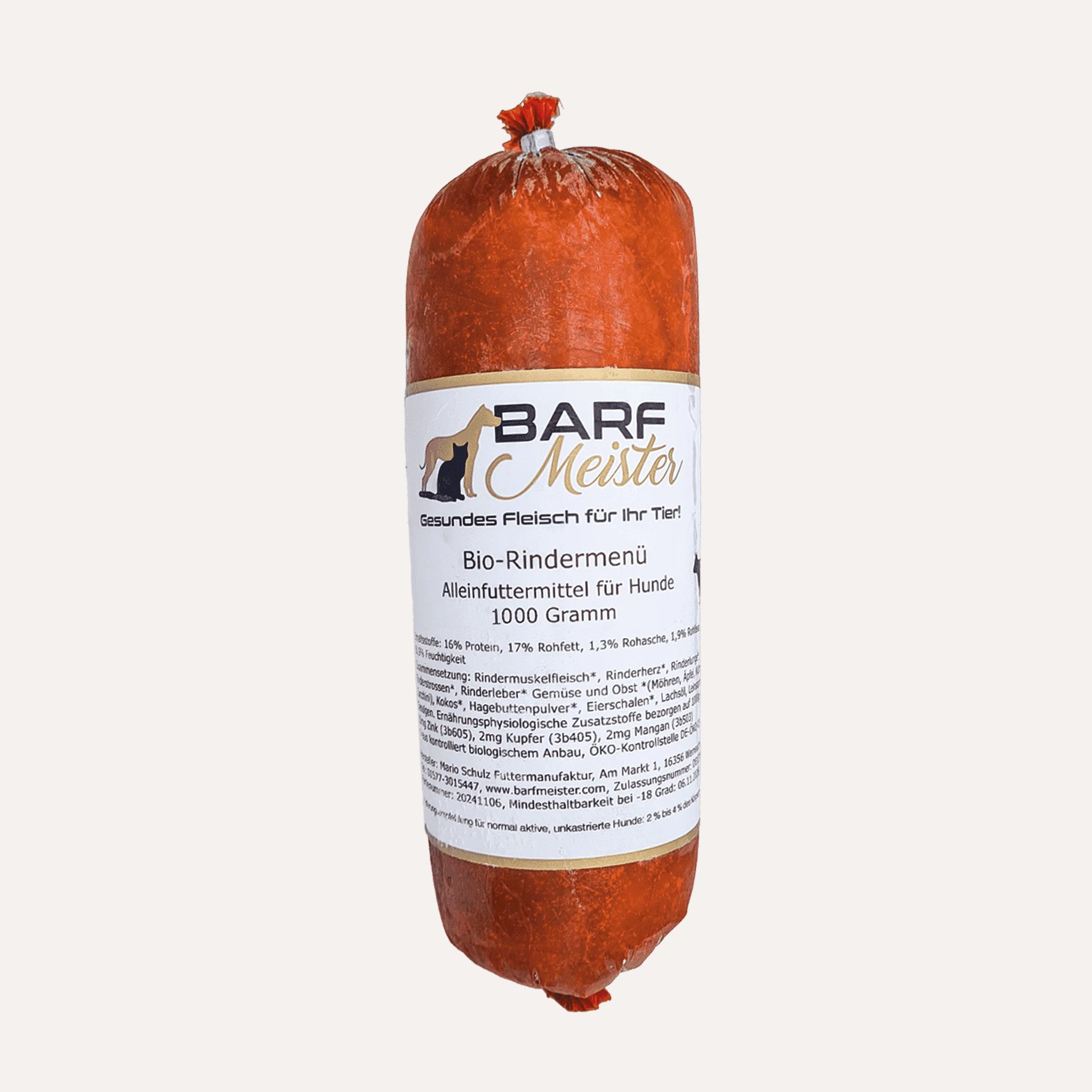 Barfmeister – BIO Barf Rind Komplettmenü