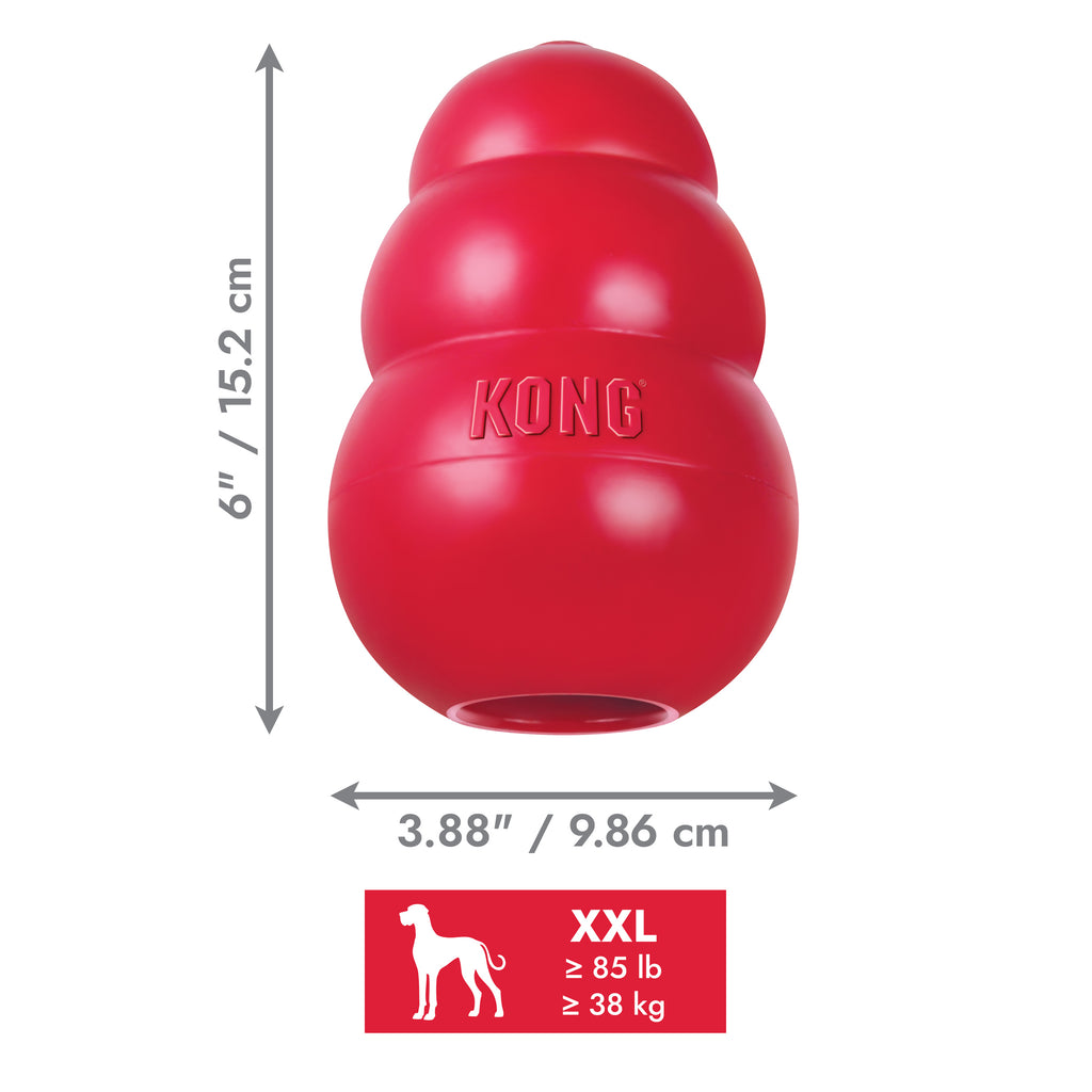 KONG Classic – Robustes Hundespielzeug zum Kauen, Apportieren & Befüllen