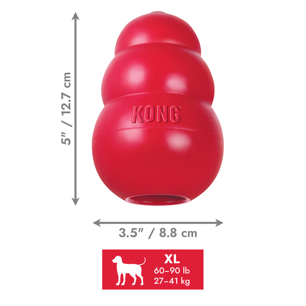 KONG Classic – Robustes Hundespielzeug zum Kauen, Apportieren & Befüllen