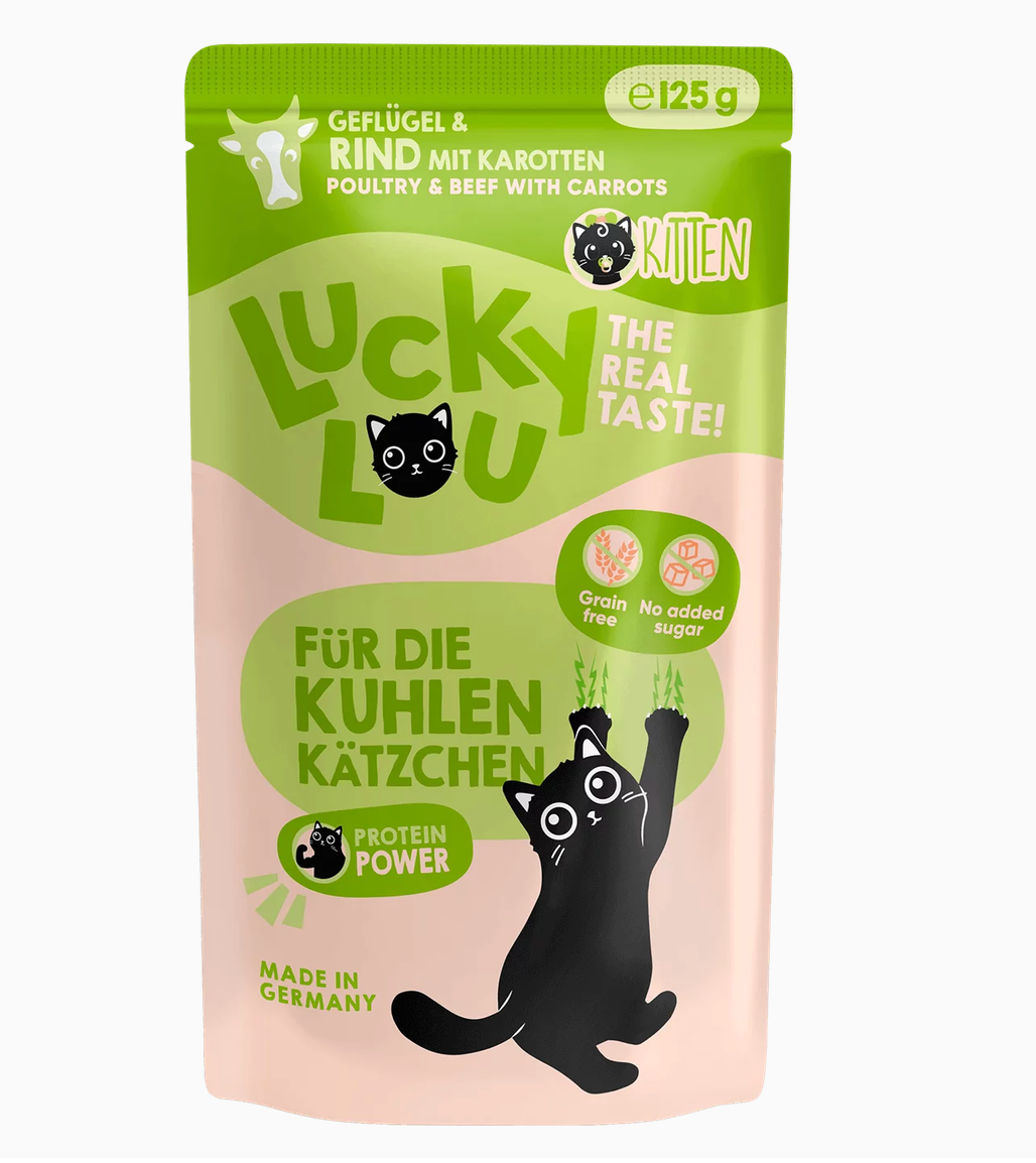 LLucky Lou® s  Lifestage Kitten Geflügel & Rind 125g