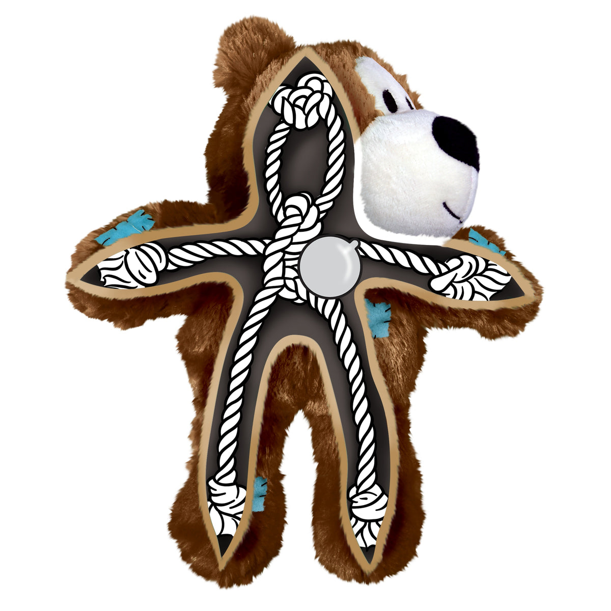 KONG Wild Knots – Robustes Hundespielzeug zum Kuscheln & Spielen
