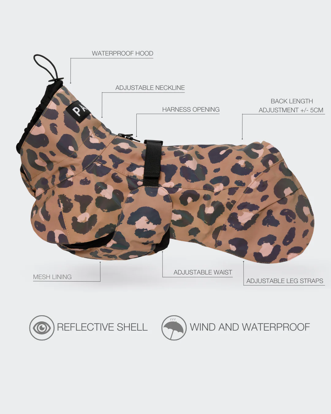 PAIKKA – Hunderegenmantel Lite Leo Reflective