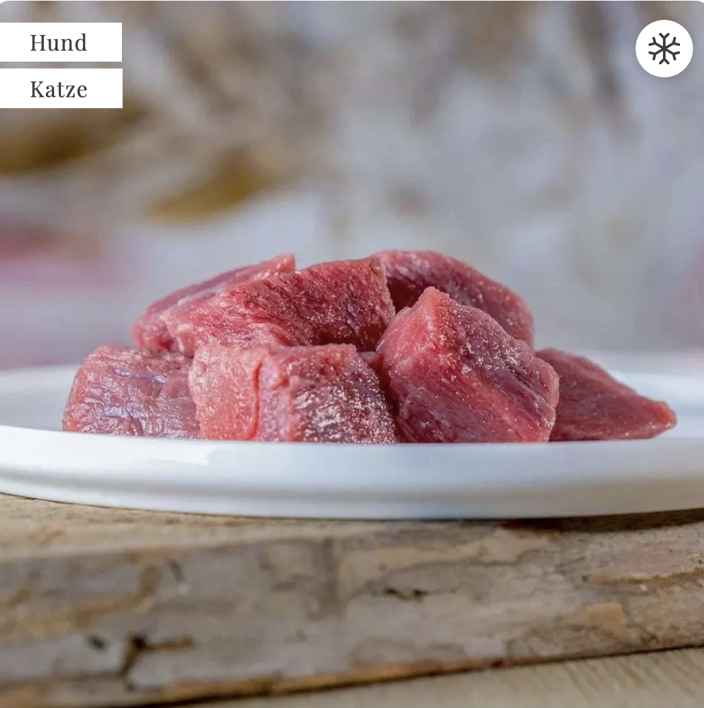Barfgold – Rindermuskelfleisch mager 1000g
