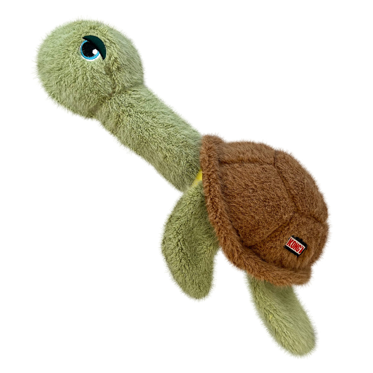 KONG Scruffs Turtle – Weiches Kuschel-Hundespielzeug zum Spielen & Schmusen