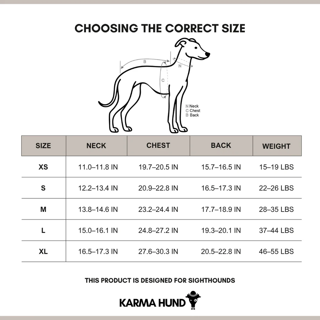 Karma Hund – Fleece Shirt Windhund - Camel