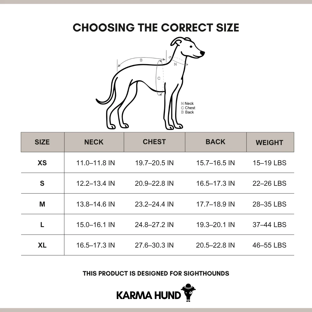 Karma Hund – Fleece Shirt Windhund - Camel