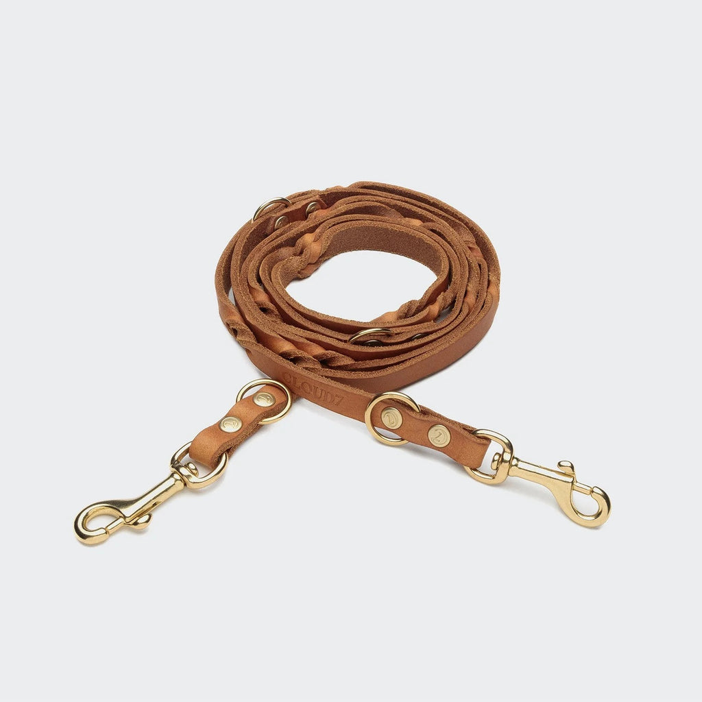 CLOUD7 - Hundeleine Riverlino Camel Gold