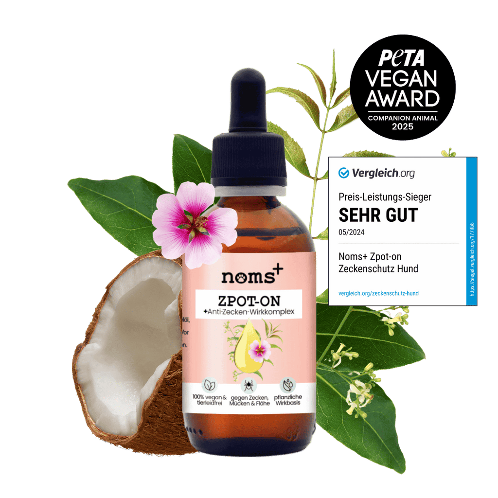 noms+ – Zpot-on für Hunde gegen Zecken, Flöhe, Milben & Mücken