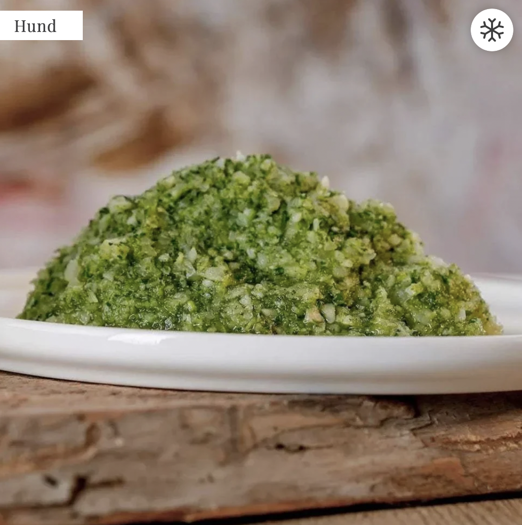 Barfgold – Grüner Gemüsemix fein geraspelt 500g