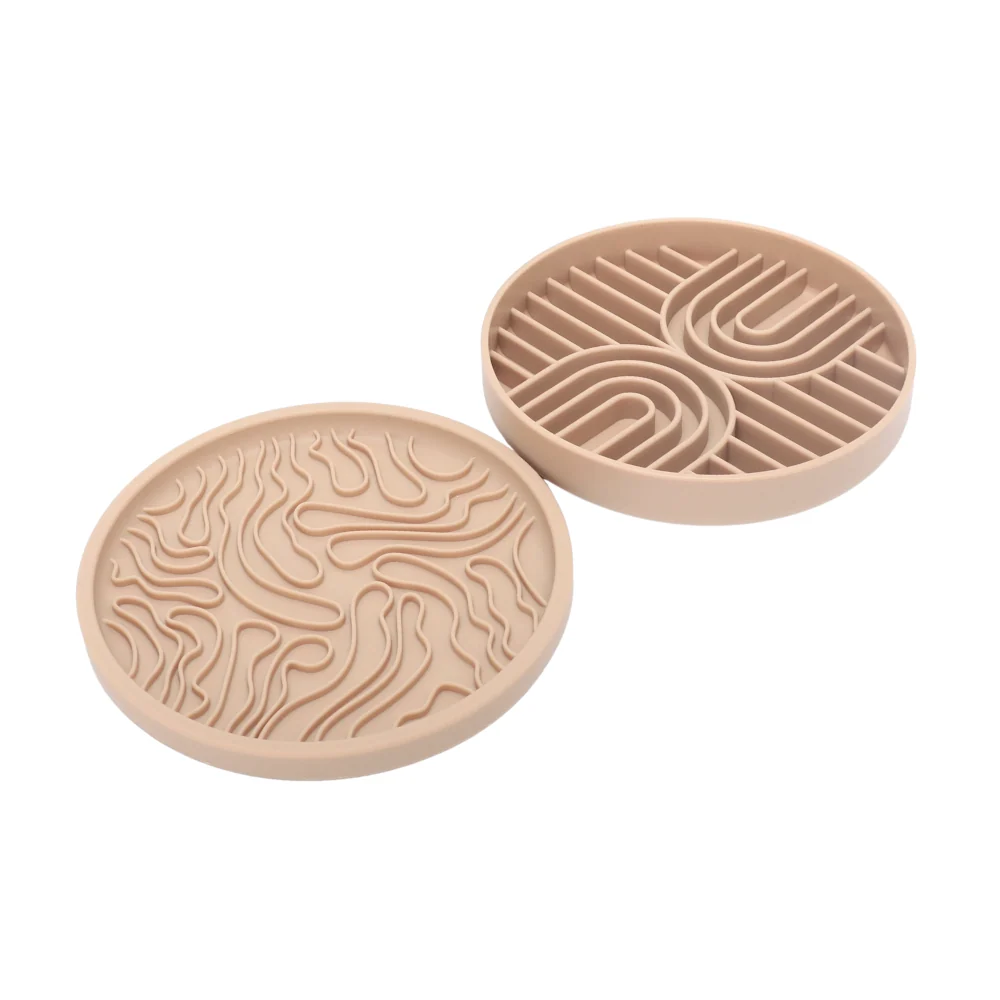 LOVIN'DOG – 2er-Set Slow Feeder Bowl & Lick Mat Nude