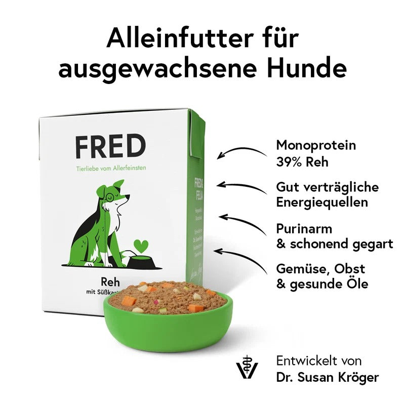 FRED – Reh mit Süßkartoffeln