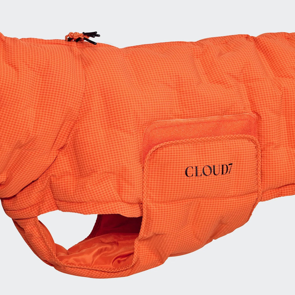 CLOUD7 - Hundemantel Alaska Seersucker Orange