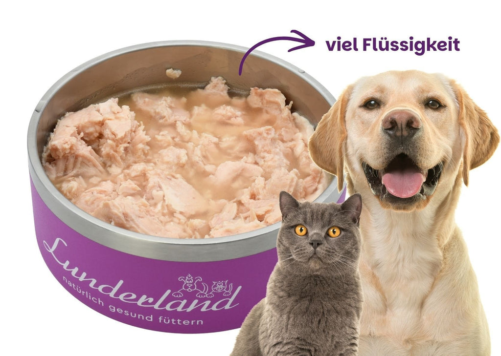 Lunderland – Reinfleisch-Dose Hühnerbrust für Hunde und Katzen 300 g
