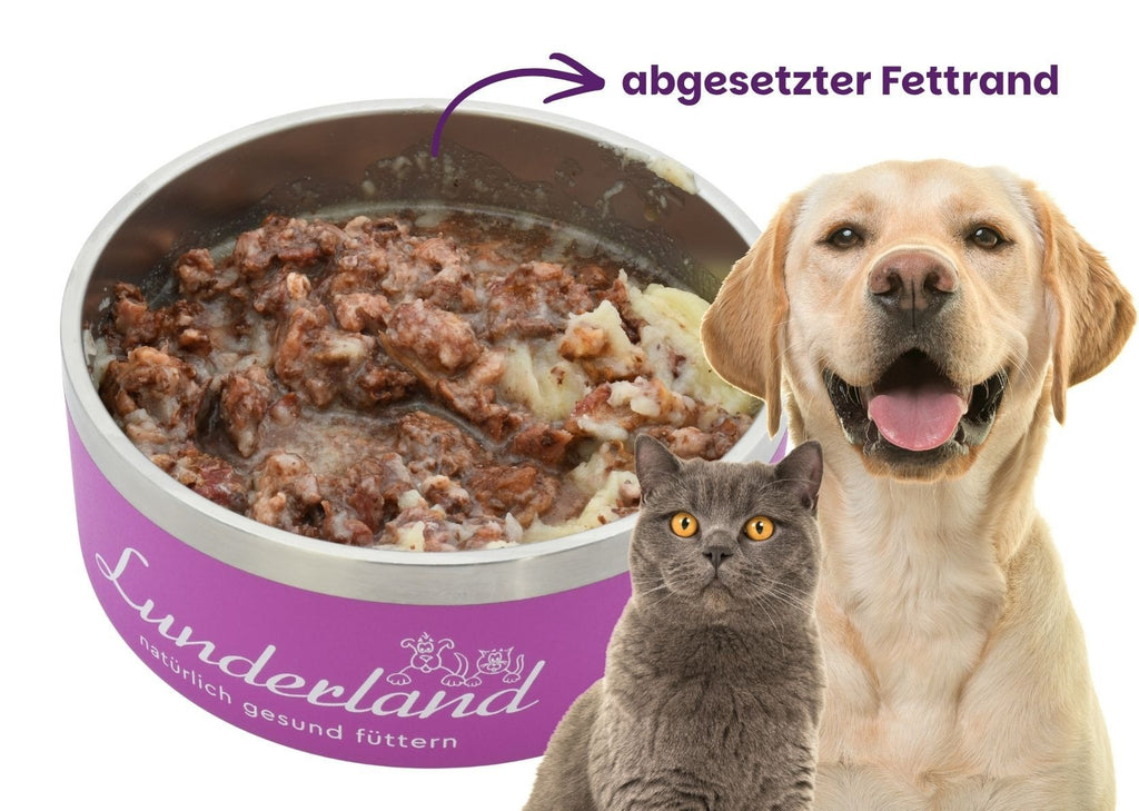 Lunderland – Reinfleisch-Dose Rindfleisch durchwachsen für Hunde und Katzen 300g