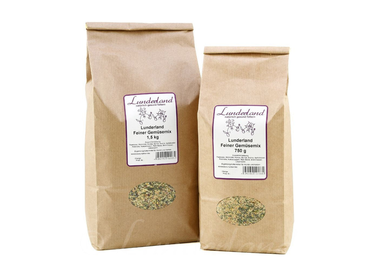 Lunderland – Feiner Gemüsemix für Hunde und Katzen 750 g
