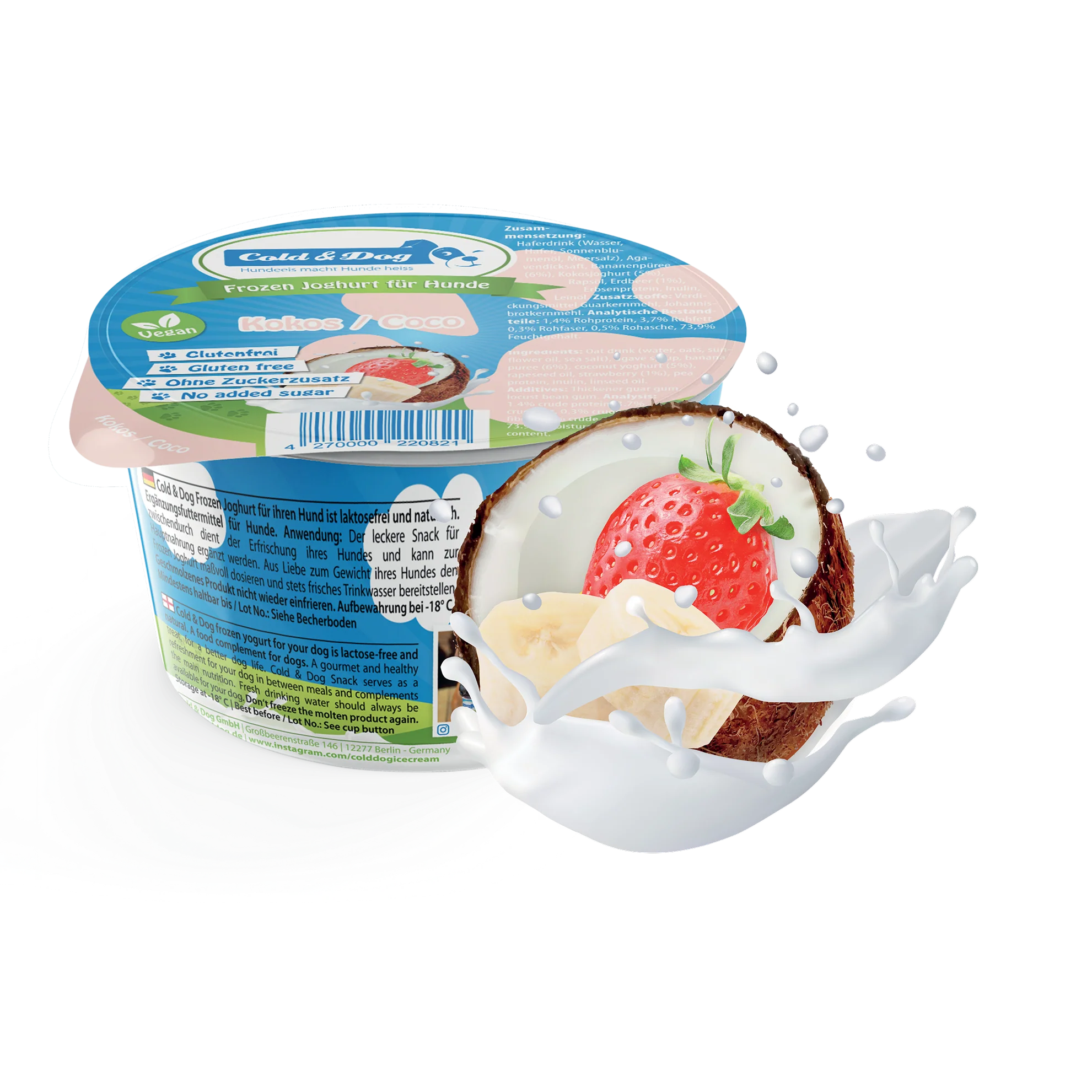 Cold&Dog – Hundeeis Vegan Kokos 90ml