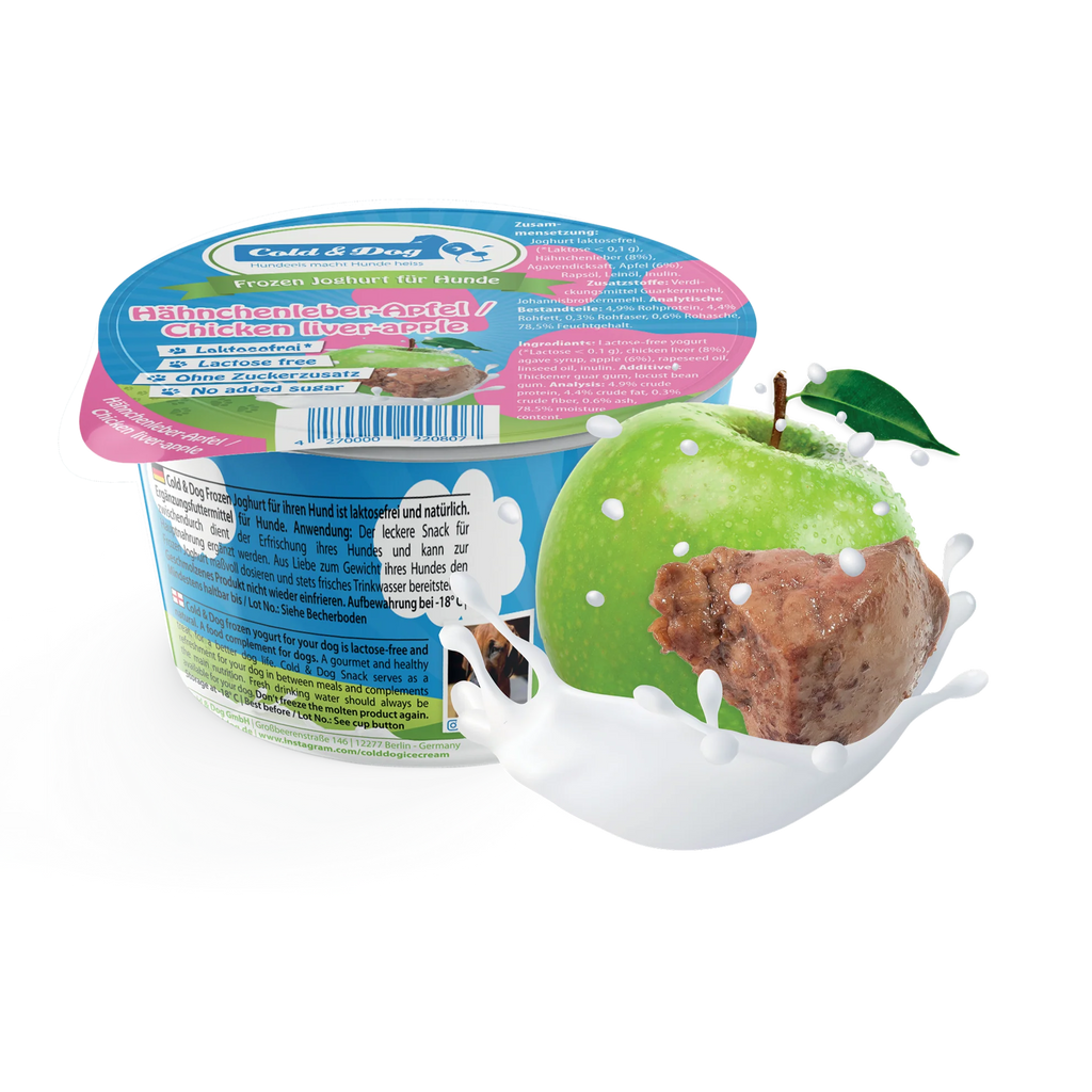 Cold&Dog – Hundeeis Hähnchenleber Apfel 90ml