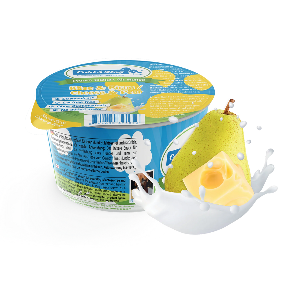 Cold&Dog – Hundeeis Käse Birne 90ml