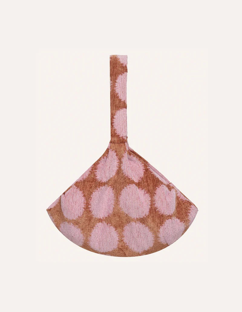 DOGGUO – Carrier Bag Gepunktet - Mocha/Pink