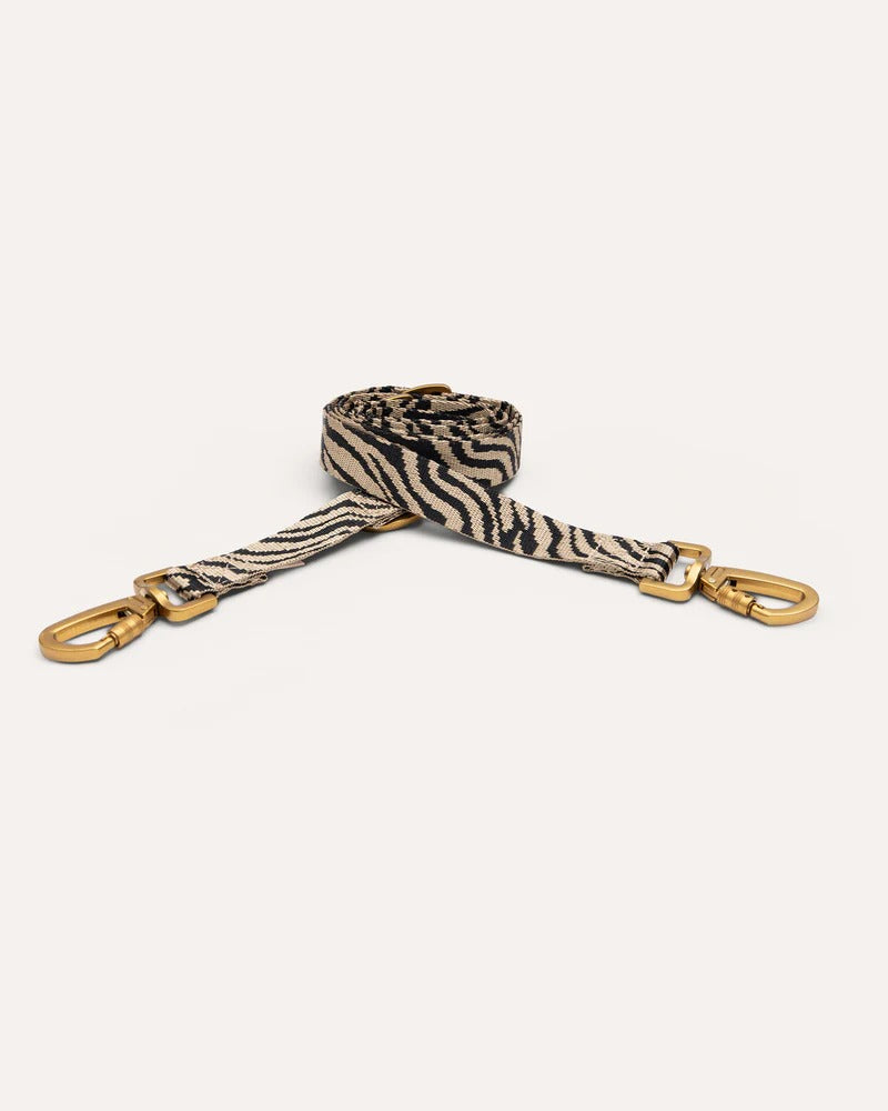 DOGGUO – Hundeleine Zebra - Beige/Black