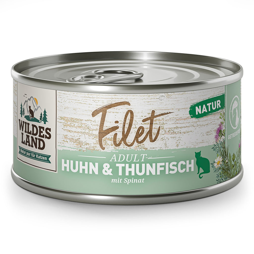 Wildes Land – Filet Huhn Thunfisch 80g