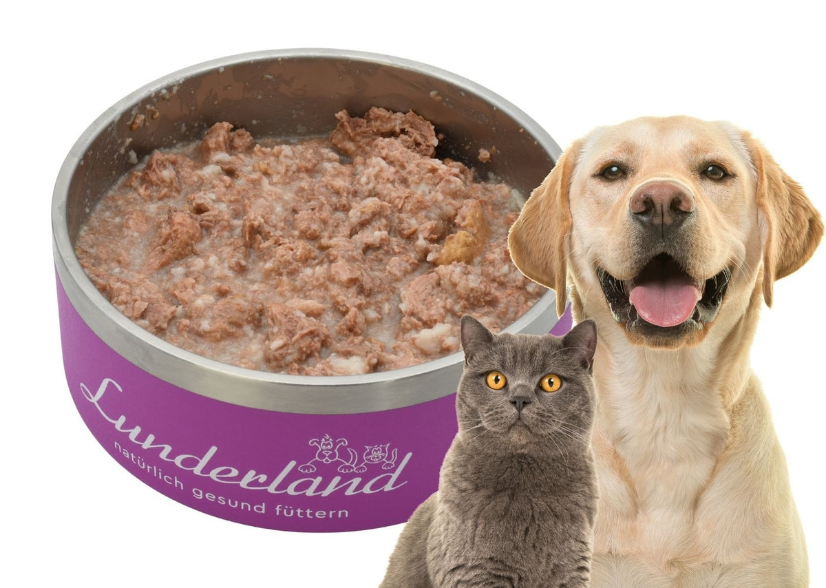 Lunderland – Reinfleisch-Dose Rindfleisch mager für Hunde und Katzen 300 g