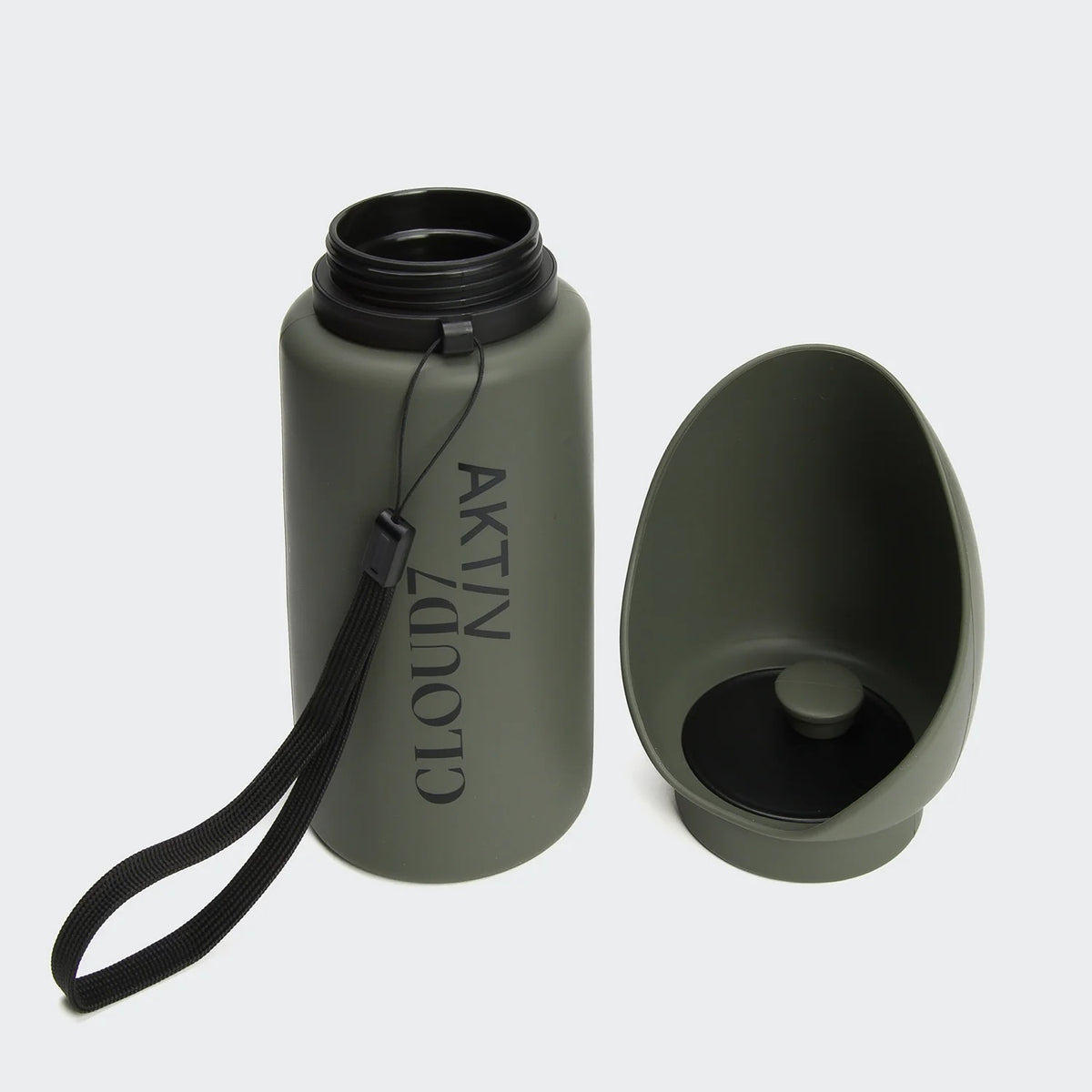 CLOUD7 – Hundetrinkflasche AKTIV Dark Olive faltbar