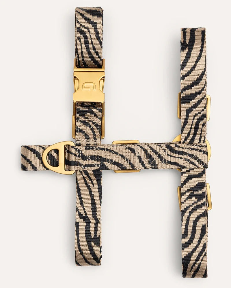 DOGGUO – Hundegeschirr Zebra - Beige/Black