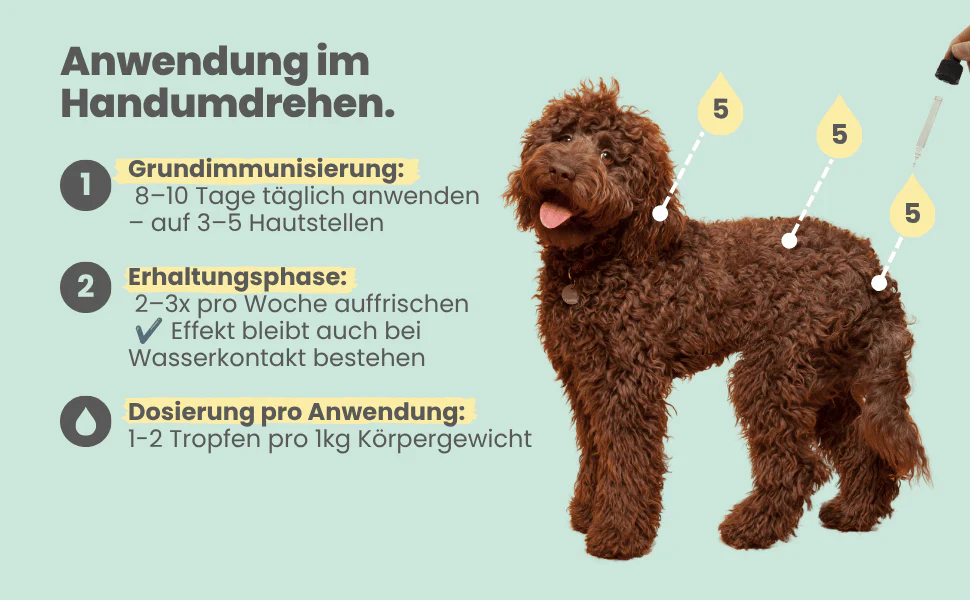 noms+ – Zpot-on für Hunde gegen Zecken, Flöhe, Milben & Mücken