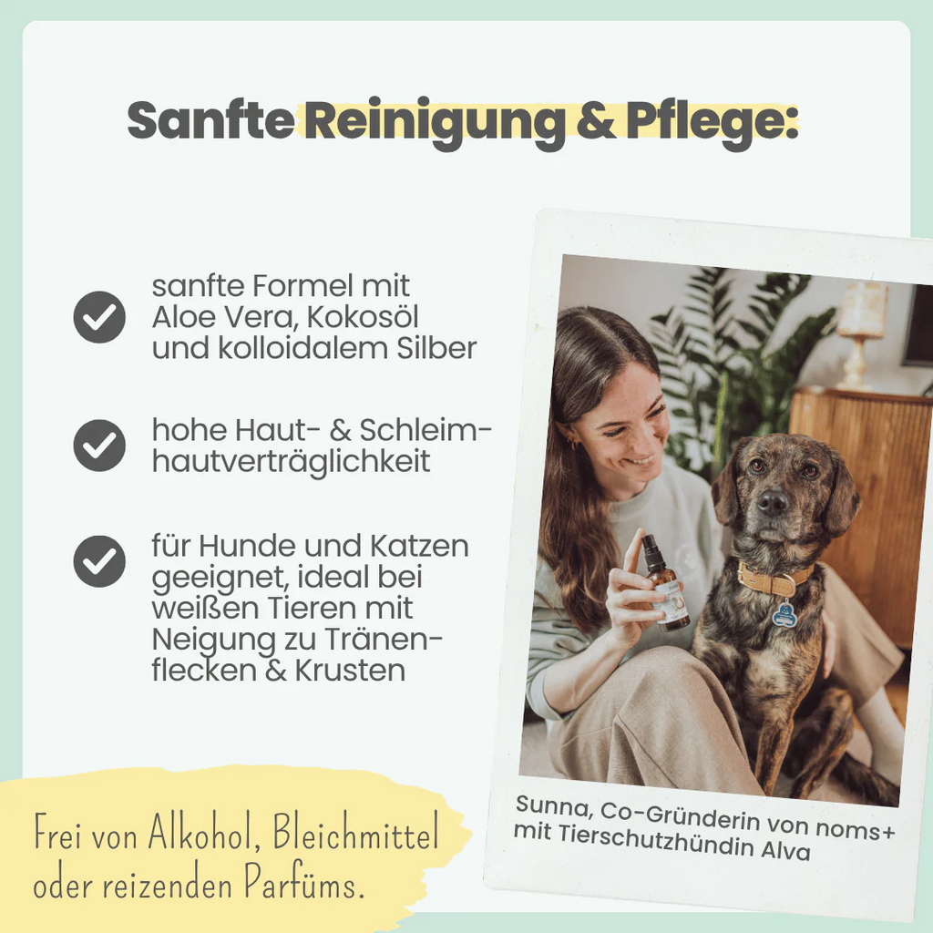 noms+ – 2-in-1 Augenfein Reinigung & Pflege für Hunde & Katzen