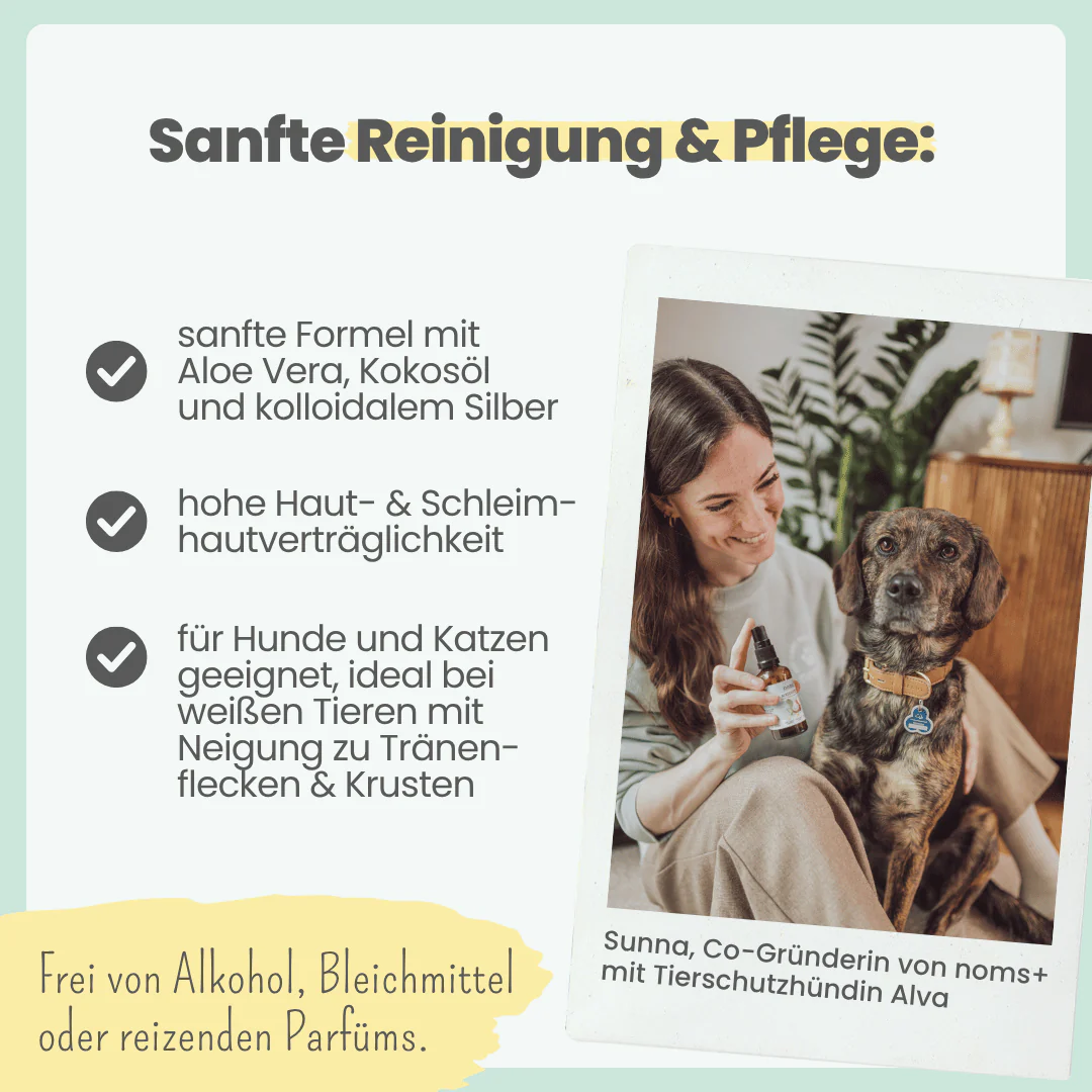 noms+ – 2-in-1 Augenfein Reinigung & Pflege für Hunde & Katzen