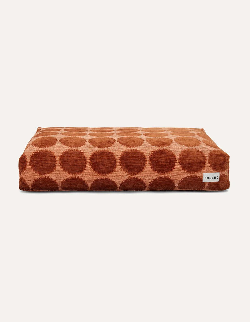 DOGGUO – Hundebett Gepunktet - Mocha/Brown