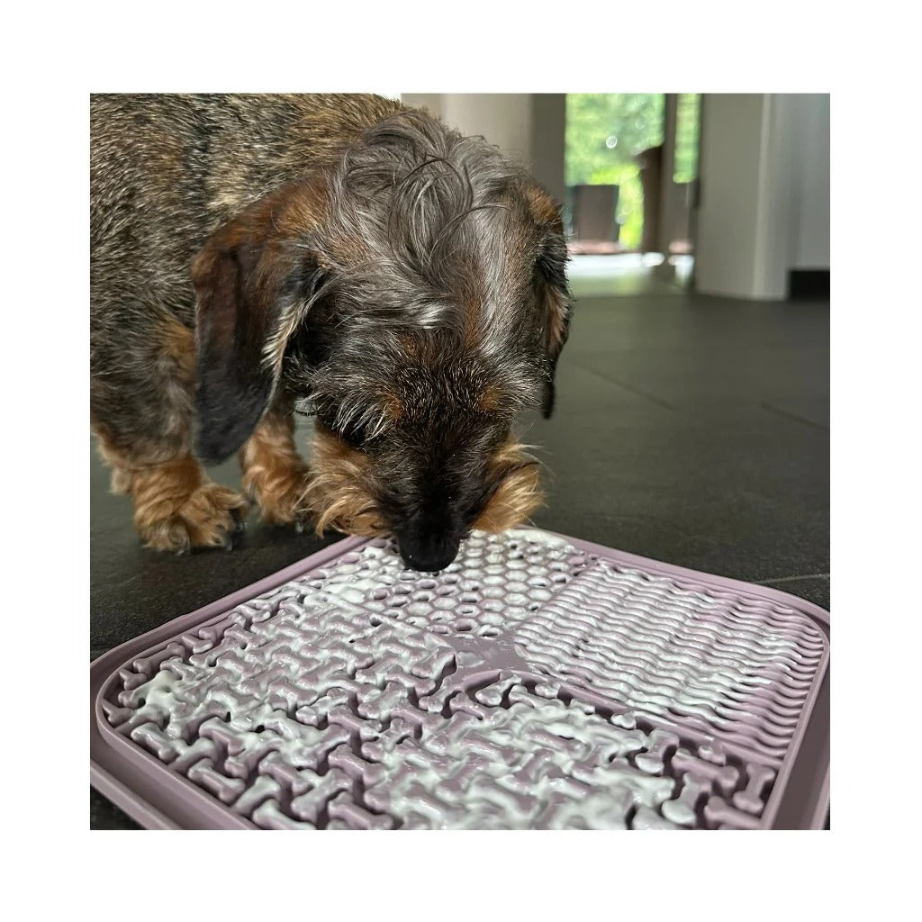 LOVIN'DOG – Schleckmatte altrosa quadratisch