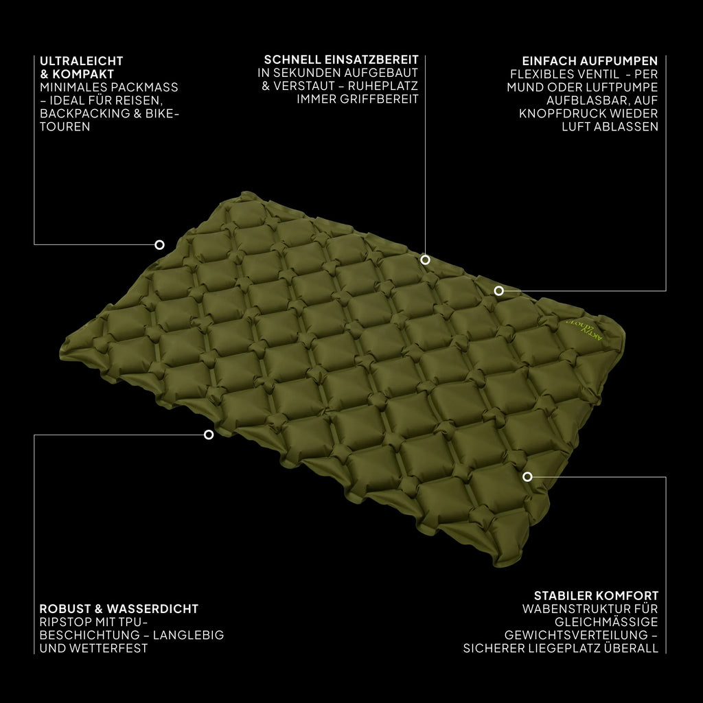 CLOUD7 – Hundereisematte Air AKTIV Khaki