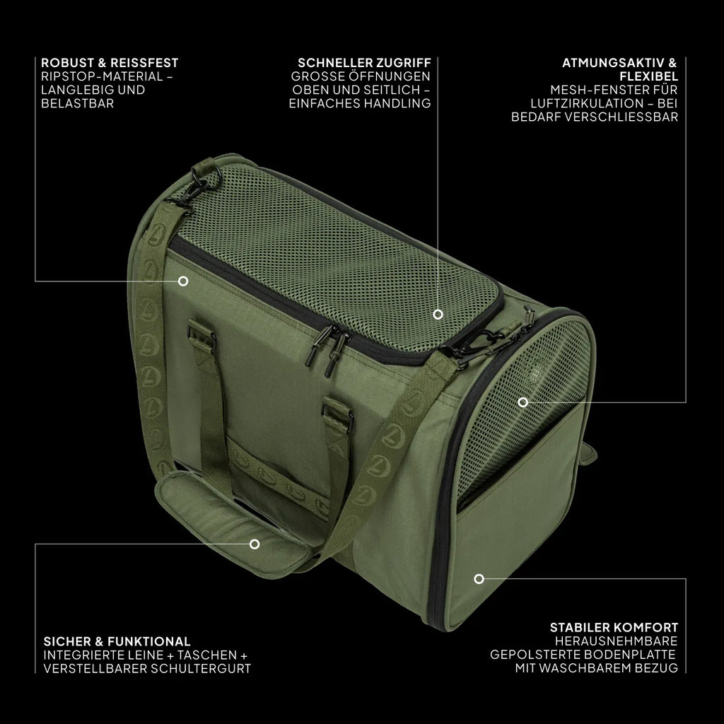 CLOUD7 – Hundeflugtasche AKTIV Olive
