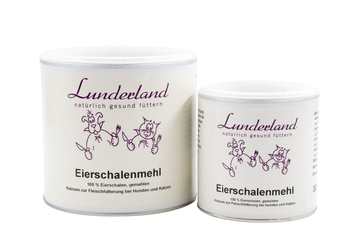 Lunderland – Eierschalenmehl für Hunde & Katzen 300 g