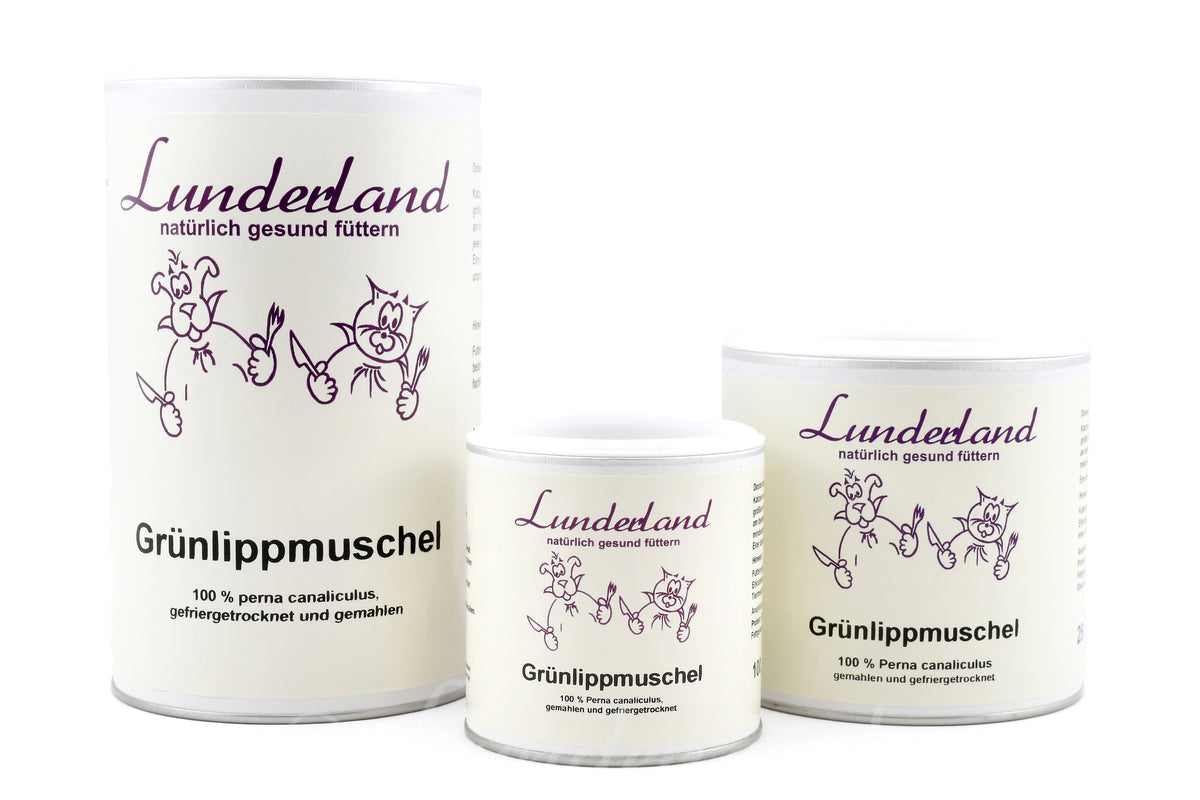 Lunderland – Grünlippmuschelpulver für Hunde und Katzen