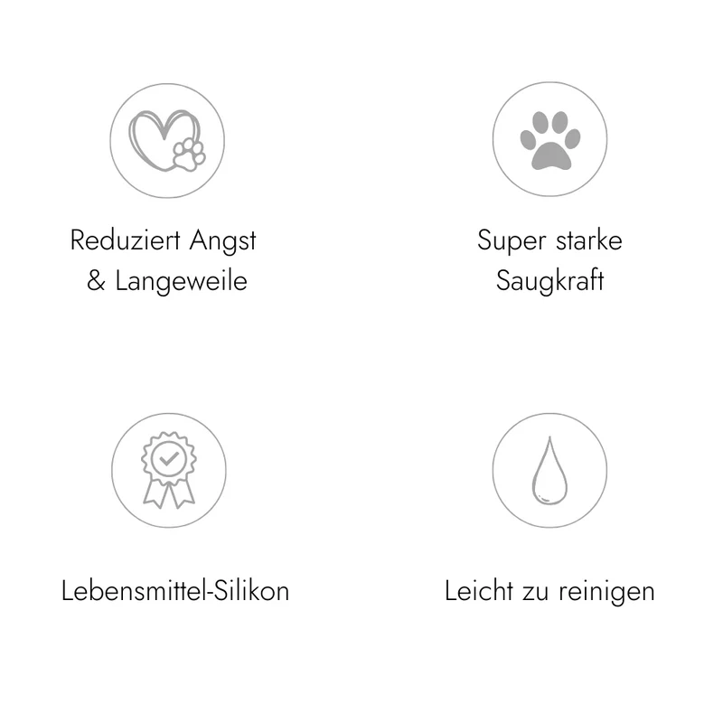 LOVIN'DOG – Schleckmatte grau quadratisch