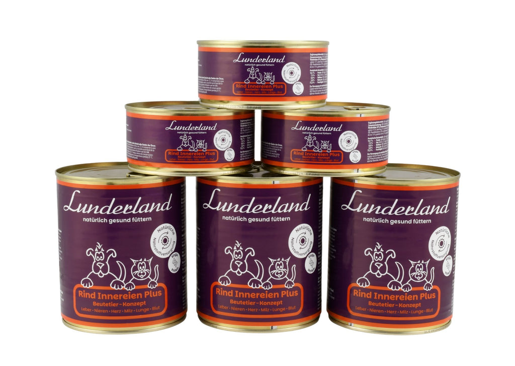 Lunderland – Rind Innereien Plus für Hunde und Katze 300 g
