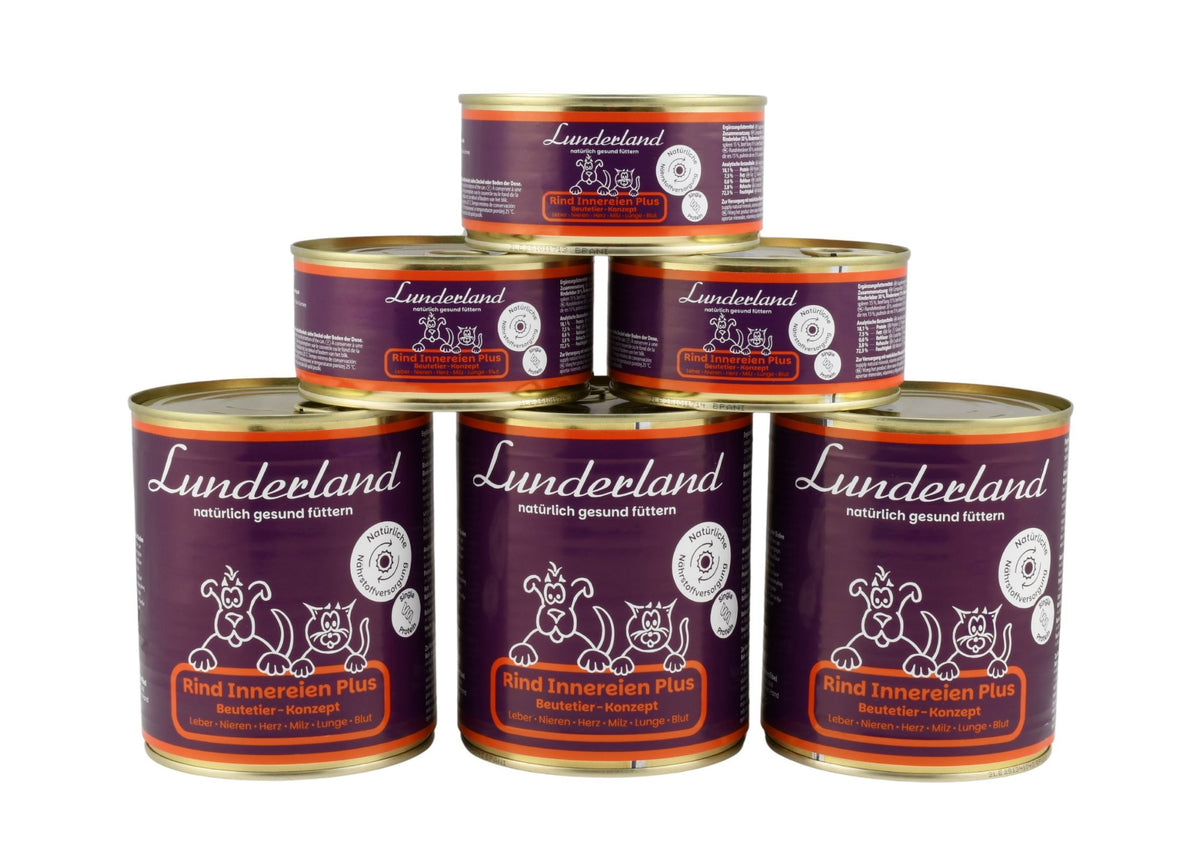 Lunderland – Rind Innereien Plus für Hunde und Katze 300 g