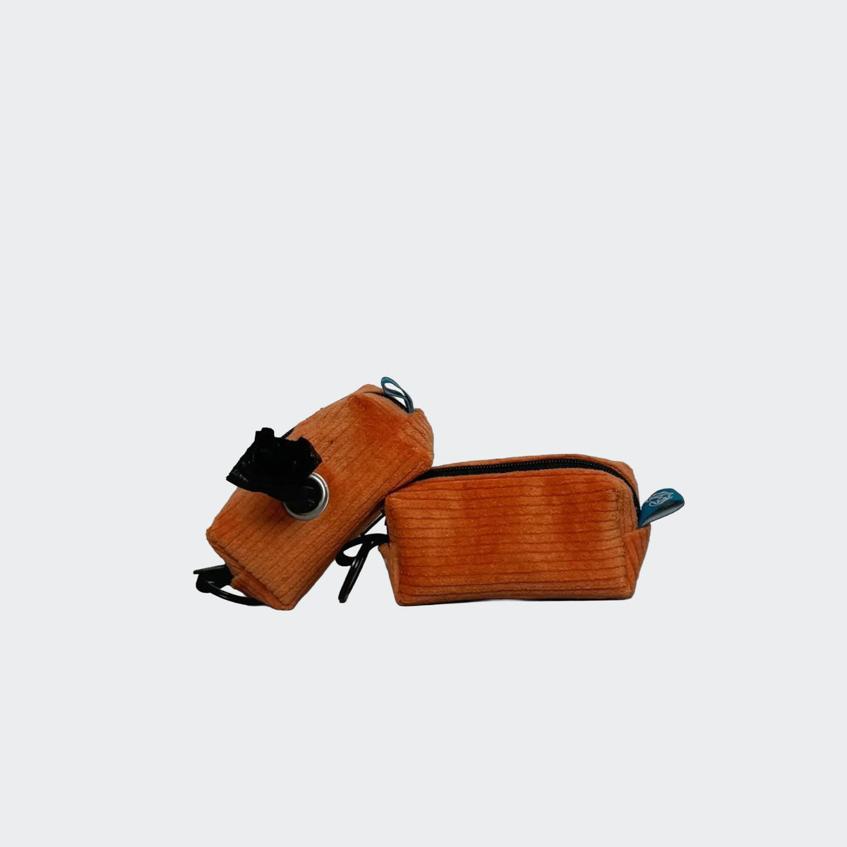 pawfashionEU – Kotbeutel- & Leckerlitasche mit Karabiner – Cord orange